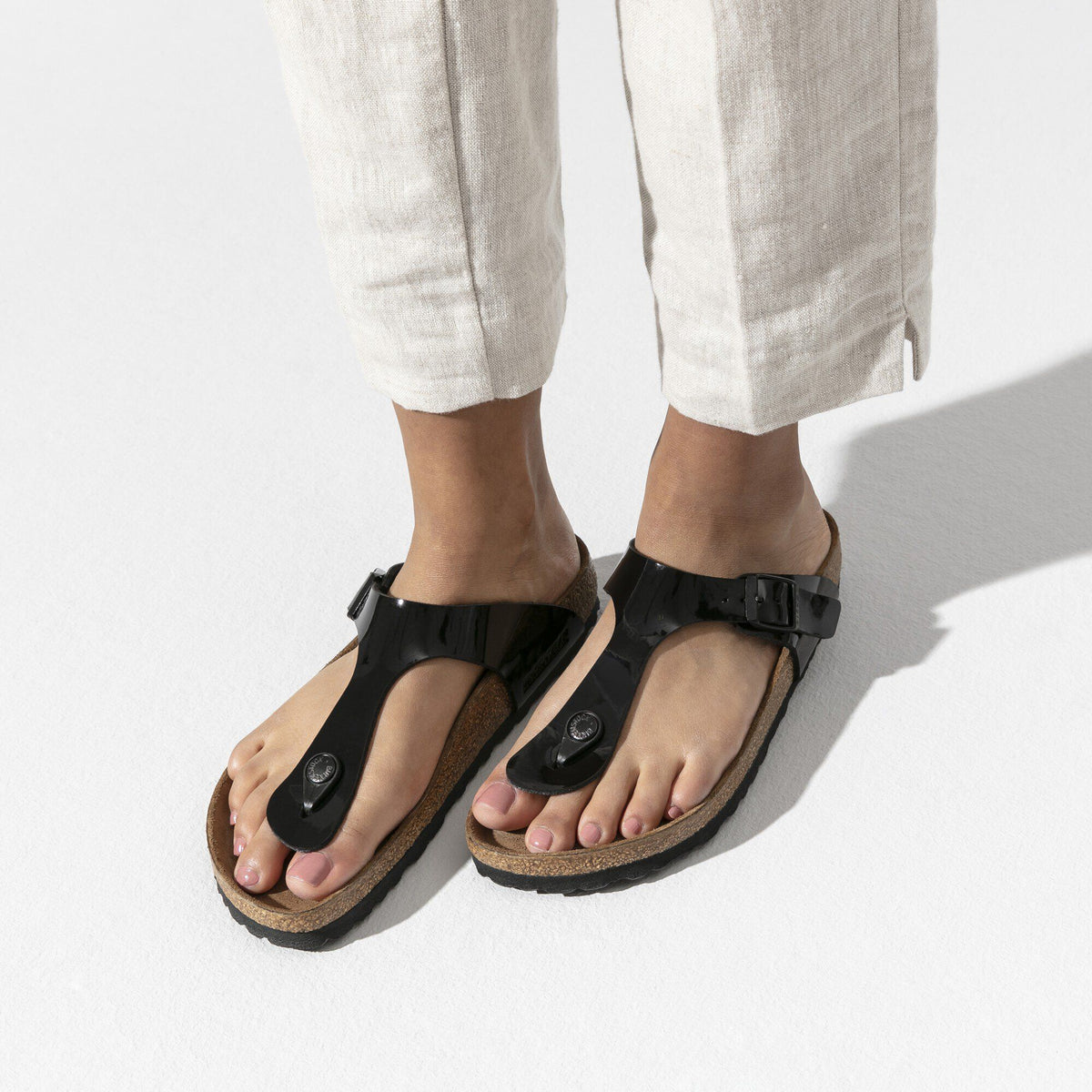Gizeh Birko-Flor Patent in Color Black Patent | Birkenstock