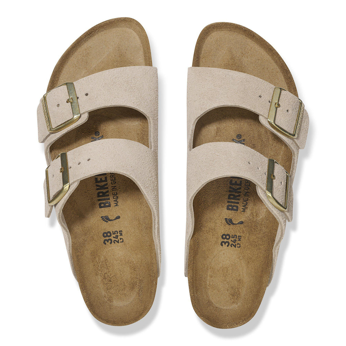 Arizona Suede Leather in Color Sandcastle | Birkenstock