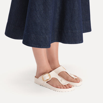 Gizeh Big Buckle EVA in Color Eggshell | Birkenstock