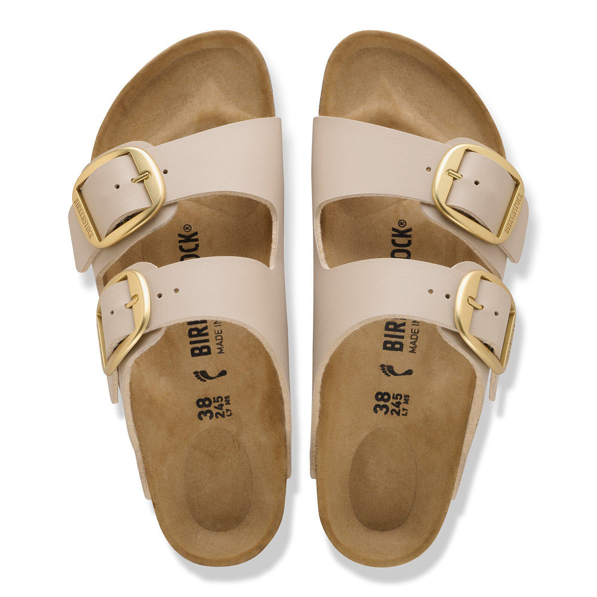 Arizona Big Buckle Birko-Flor in Color Sandcastle | Birkenstock