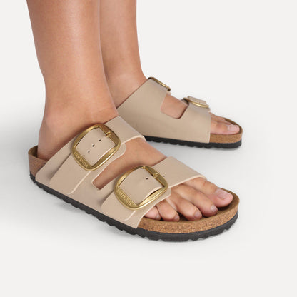 Arizona Big Buckle Birko-Flor in Color Sandcastle | Birkenstock