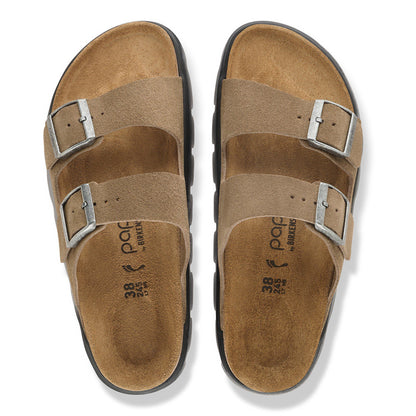 Arizona Chunky Suede Leather in Color Gray Taupe | Birkenstock