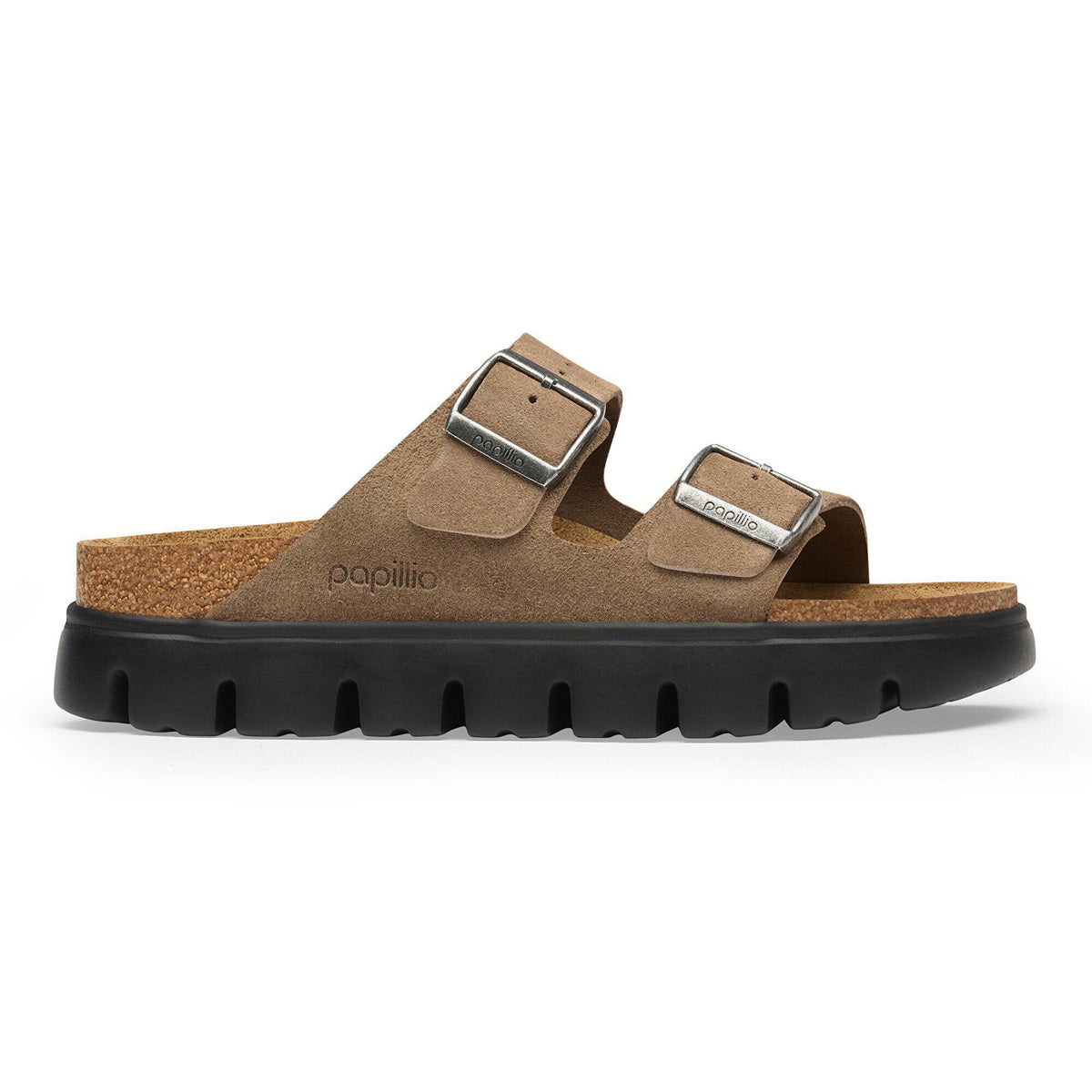 Arizona Chunky Suede Leather in Color Gray Taupe | Birkenstock