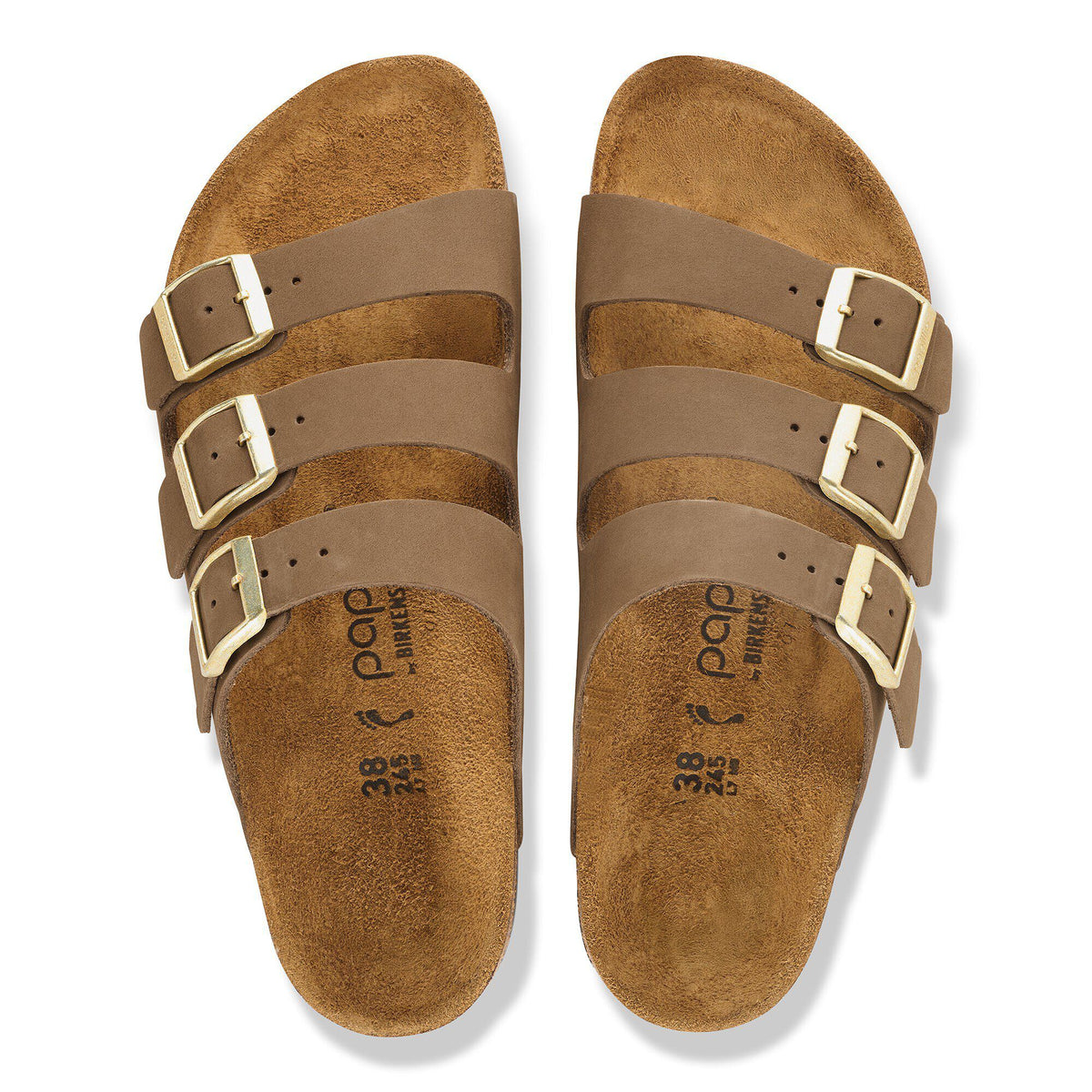 Florida Flex Platform Nubuck Leather in Color Dark Tea | Birkenstock