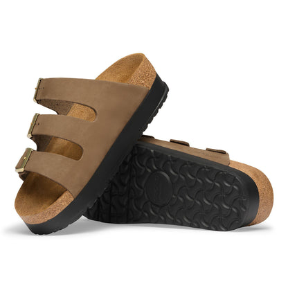 Florida Flex Platform Nubuck Leather in Color Dark Tea | Birkenstock