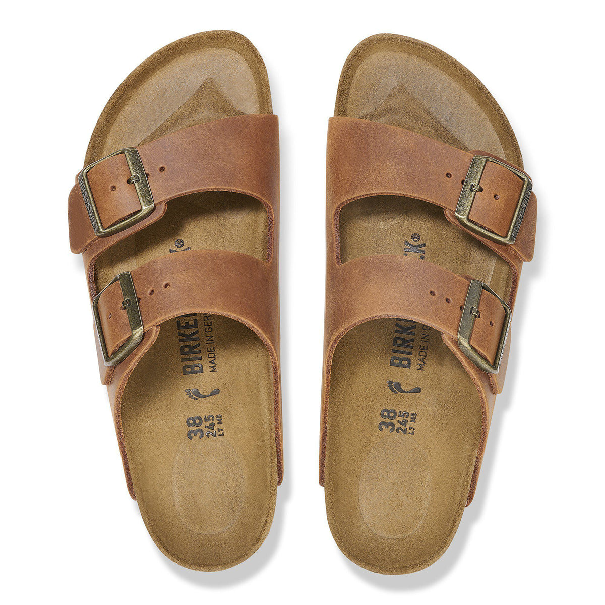 Arizona Oiled Leather in Color Cognac | Birkenstock