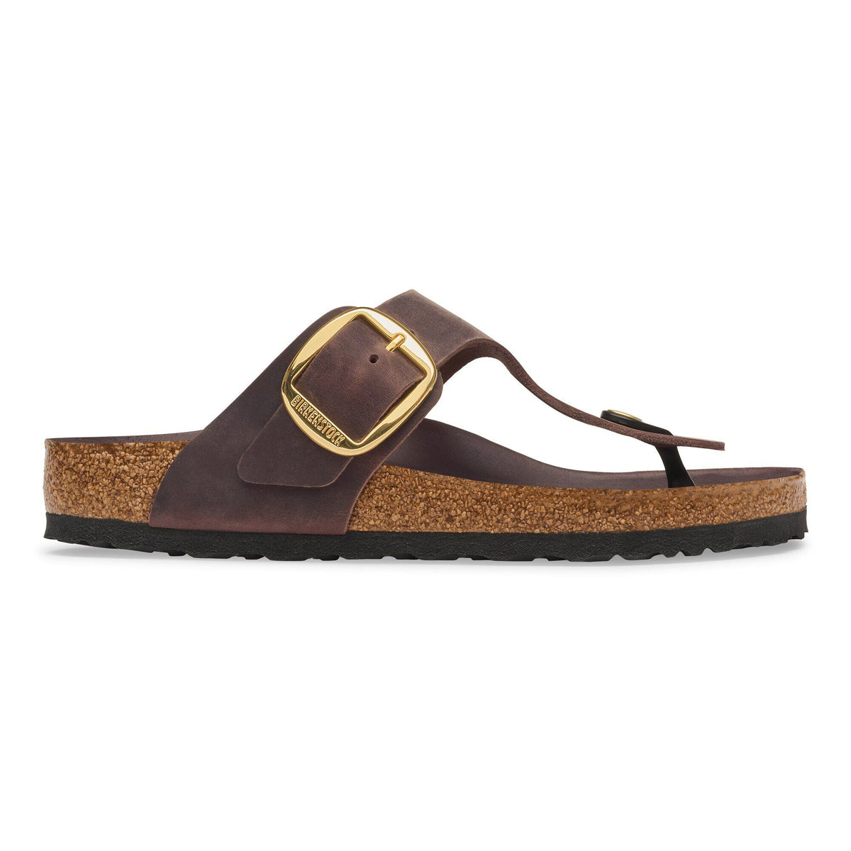Gizeh Big Buckle Oiled Leather in Color Habana | Birkenstock