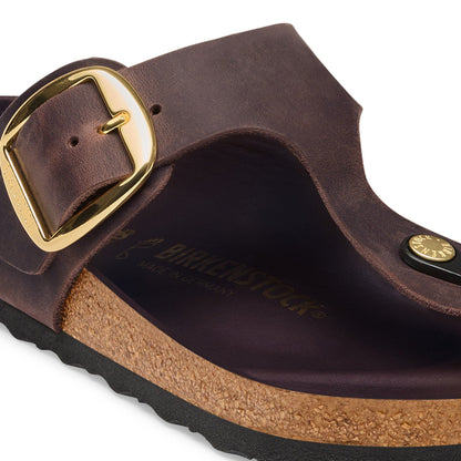 Gizeh Big Buckle Oiled Leather in Color Habana | Birkenstock