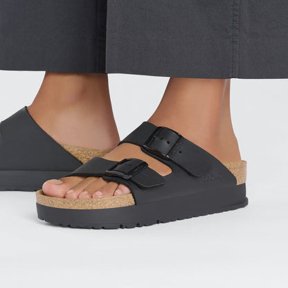 Arizona Flex Platform Birko-Flor in Color Black | Birkenstock