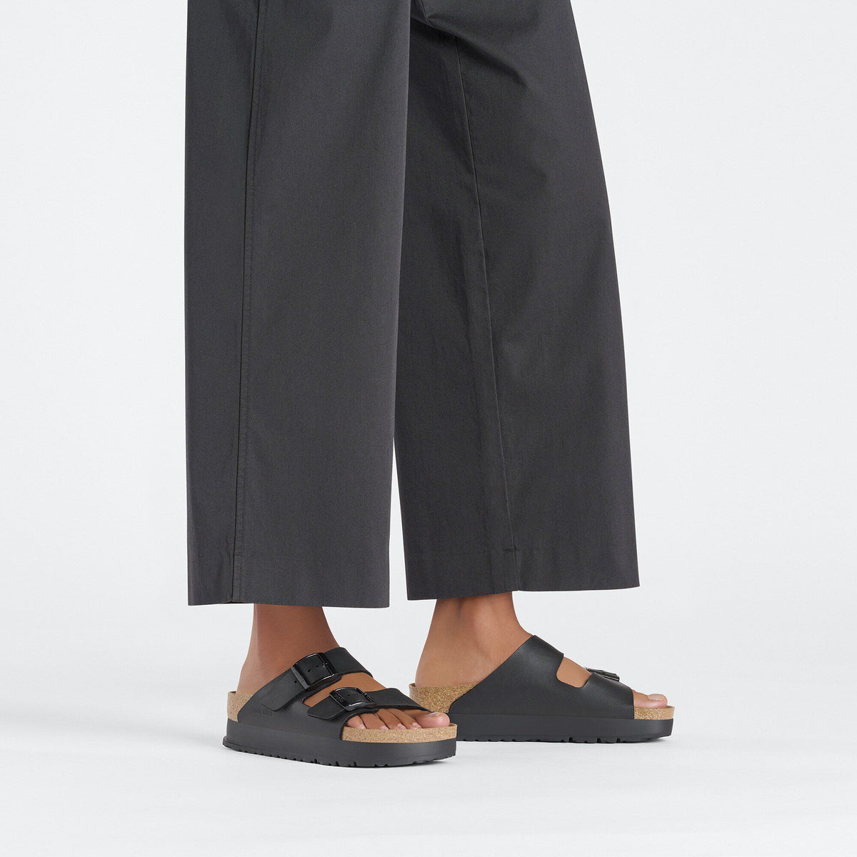 Arizona Flex Platform Birko-Flor in Color Black | Birkenstock