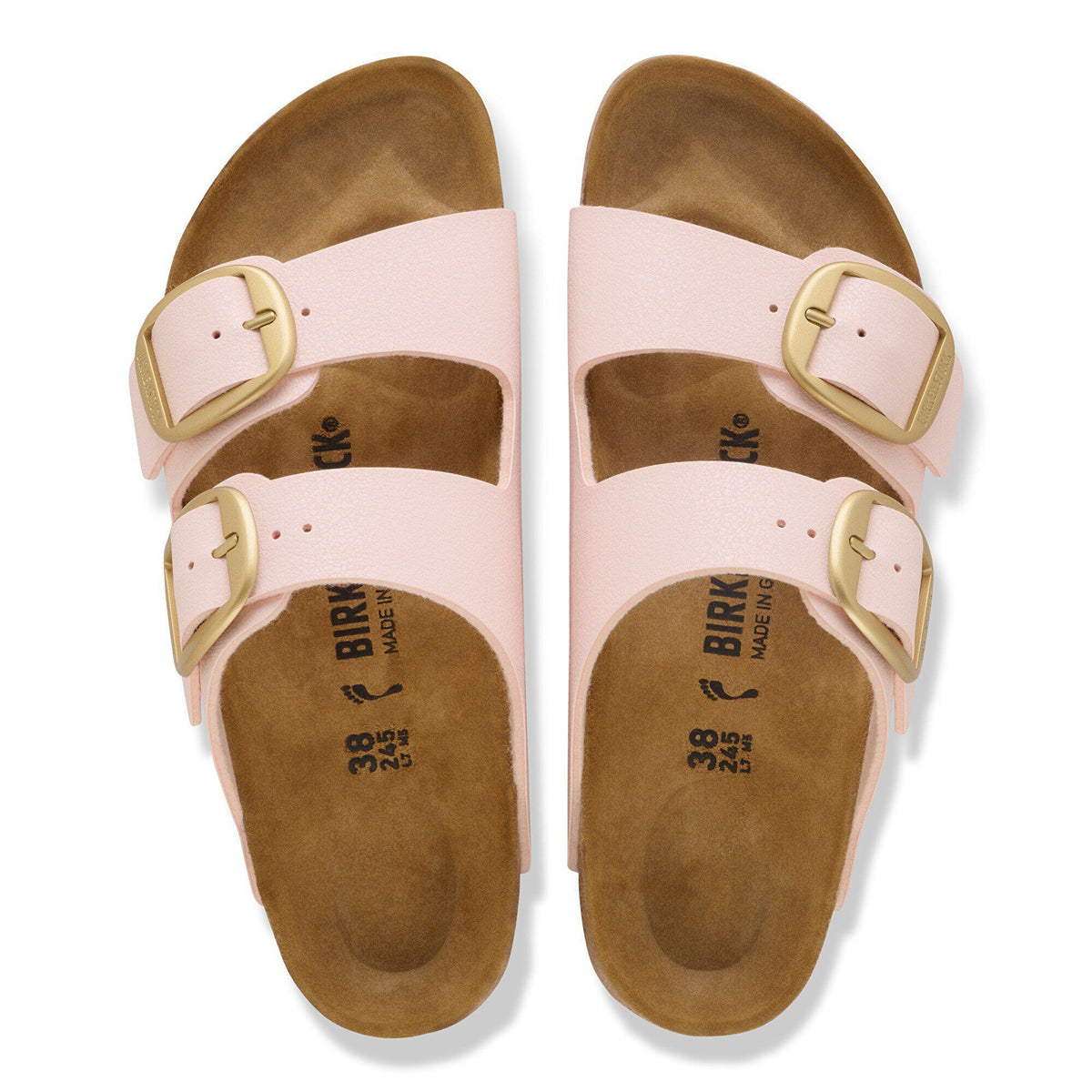Arizona Big Buckle Birkibuc in Color Light Rose | Birkenstock
