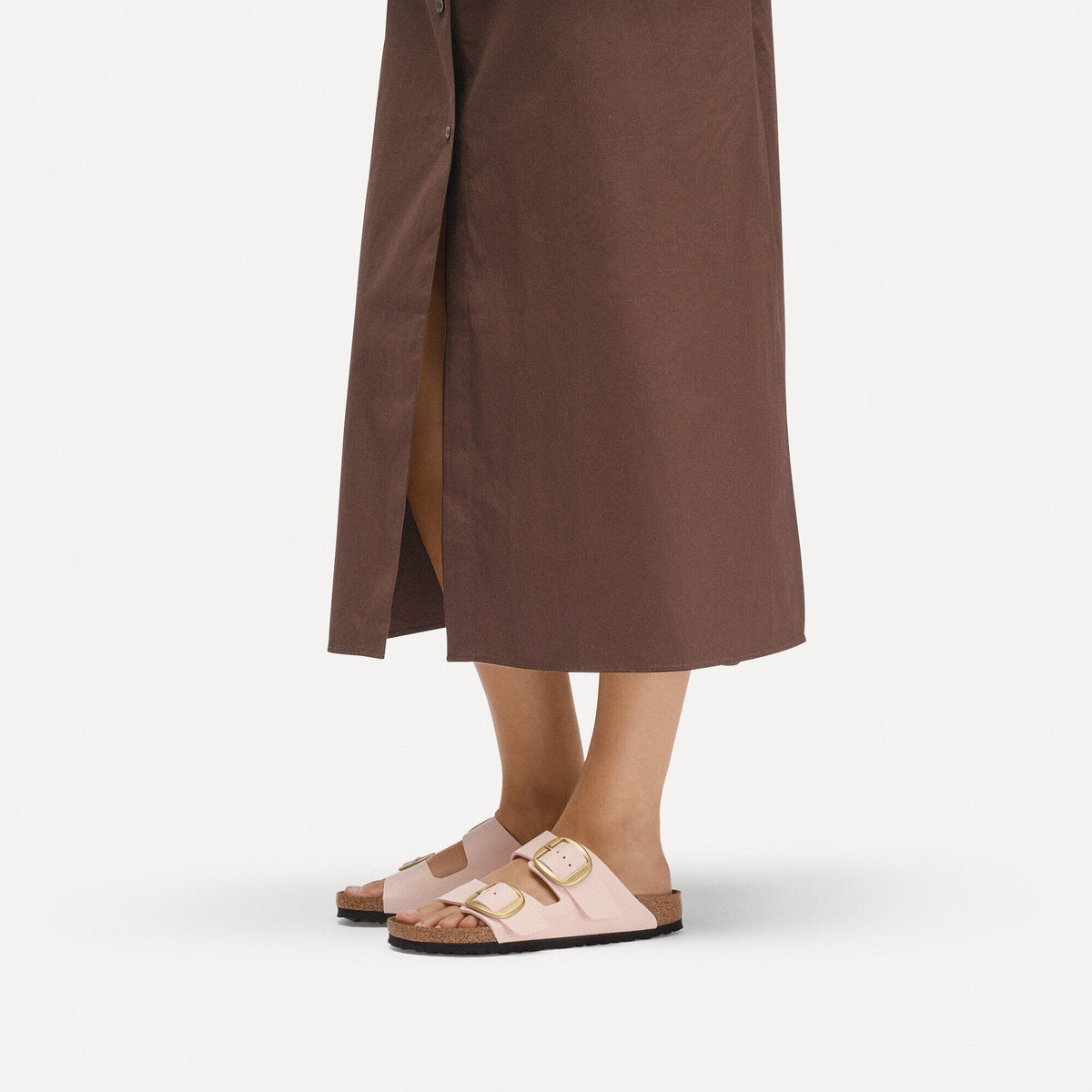 Arizona Big Buckle Birkibuc in Color Light Rose | Birkenstock