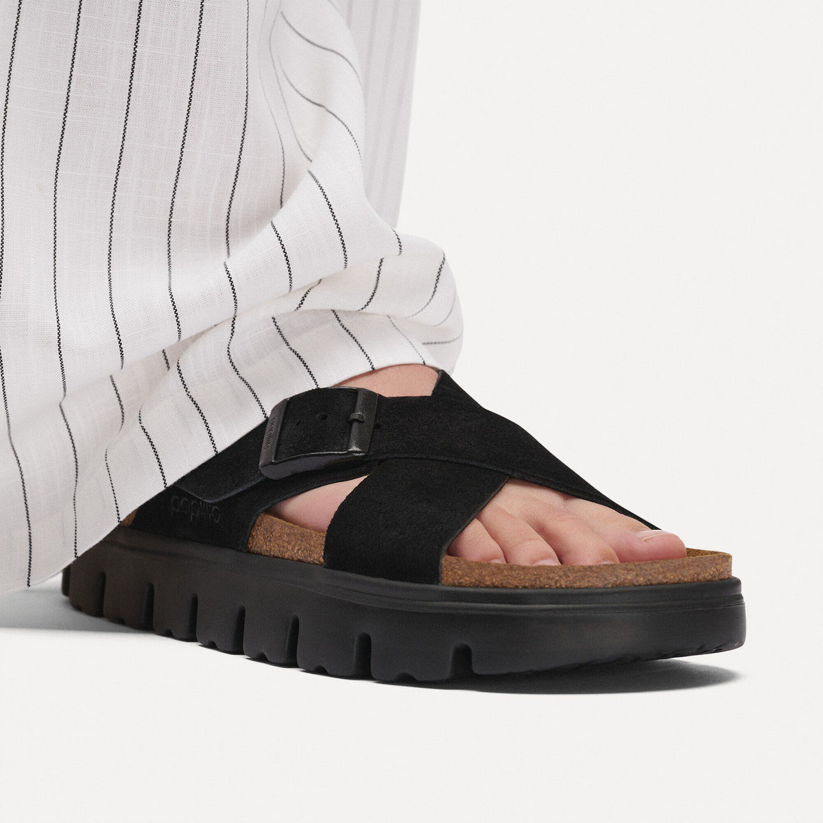 Siena  Chunky Suede Leather in Color Black | Birkenstock