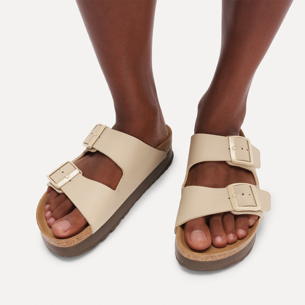 Arizona Flex Platform Birko-Flor in Color Sandcastle | Birkenstock