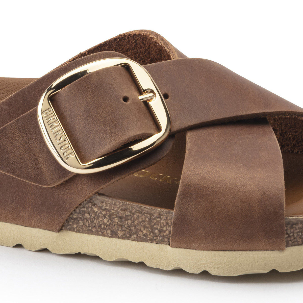 Siena Big Buckle Oiled Leather in Color Cognac | Birkenstock