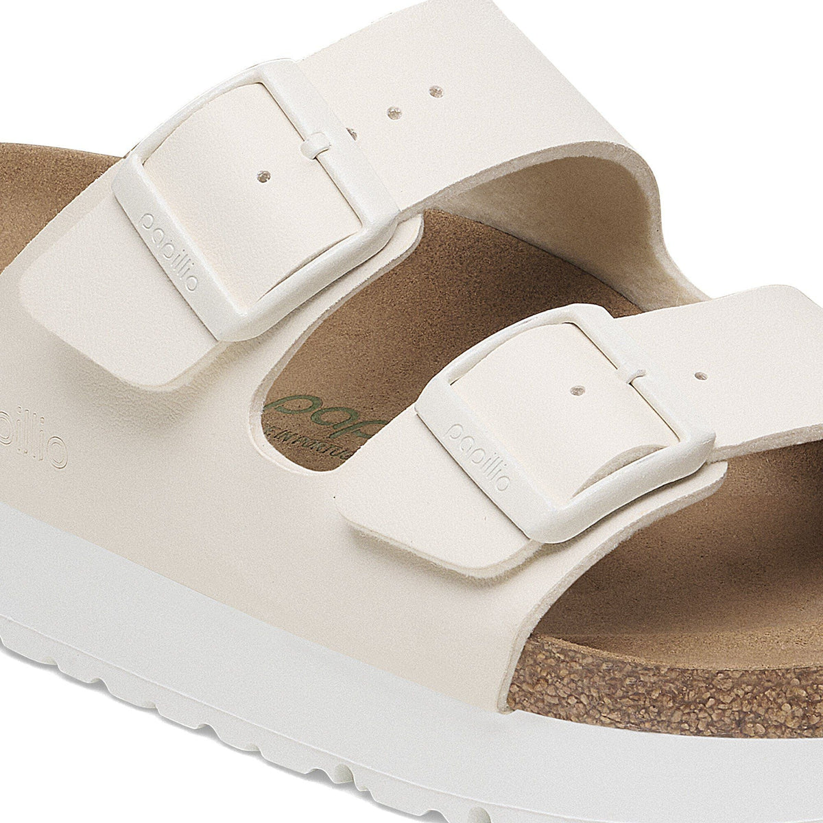Arizona Flex Platform Birko-Flor in Color Eggshell | Birkenstock