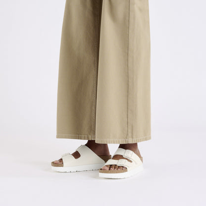 Arizona Flex Platform Birko-Flor in Color Eggshell | Birkenstock