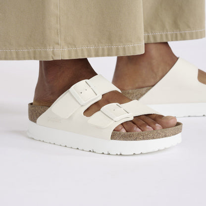 Arizona Flex Platform Birko-Flor in Color Eggshell | Birkenstock
