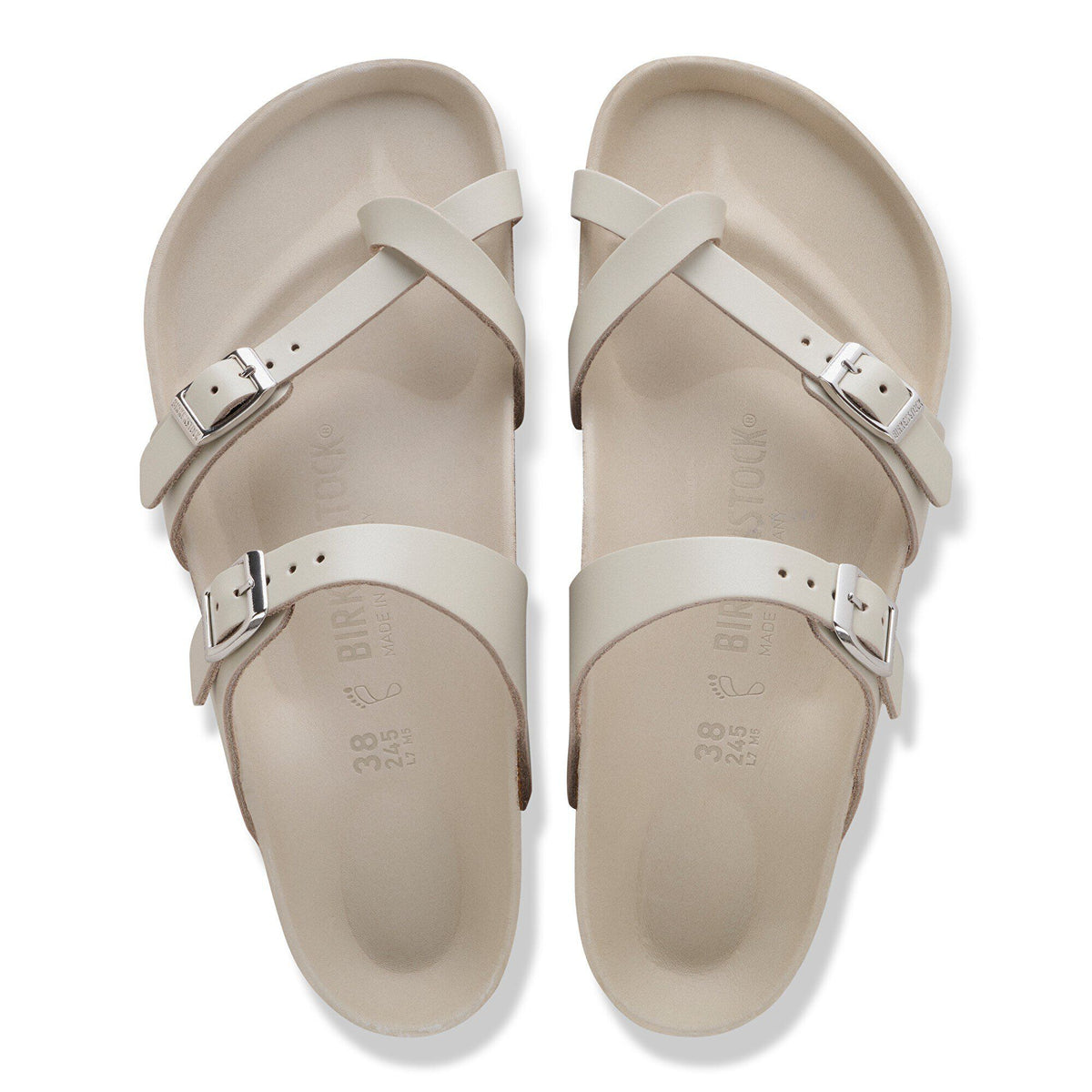 Mayari Leather in Color New Dressy Oyster | Birkenstock