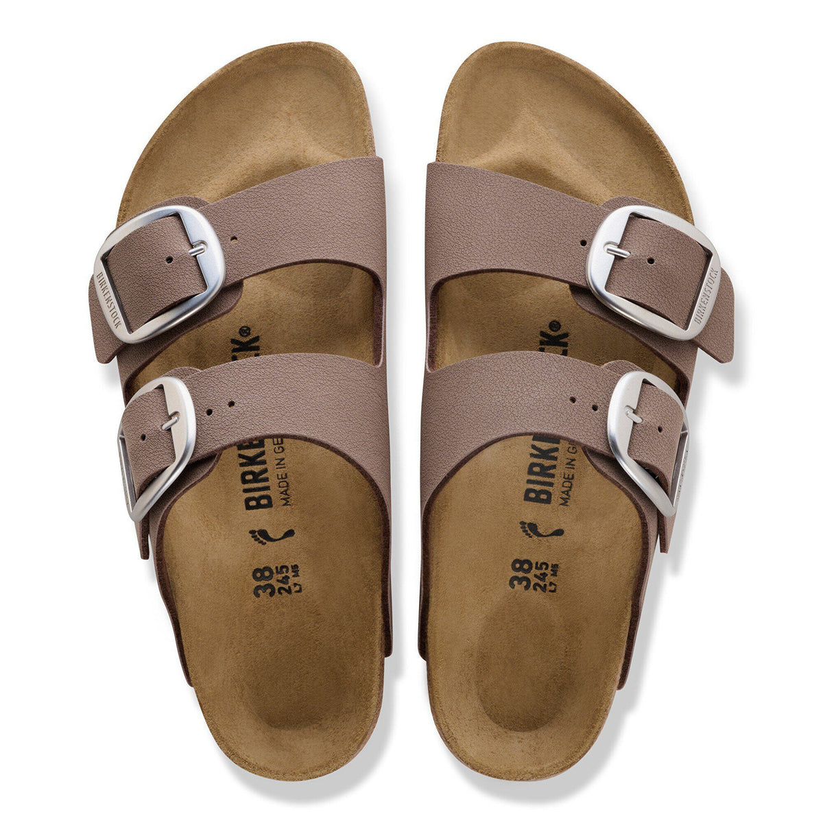 Arizona Big Buckle Birkibuc in Color Mocha | Birkenstock