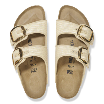 Arizona Big Buckle Textile in Color Raffia Naturale | Birkenstock