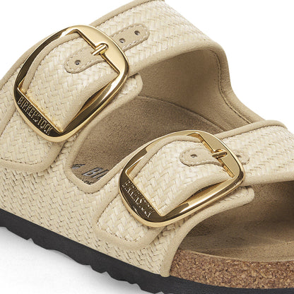 Arizona Big Buckle Textile in Color Raffia Naturale | Birkenstock