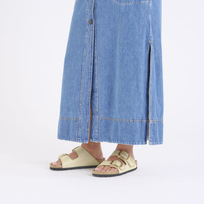 Arizona Big Buckle Textile in Color Raffia Naturale | Birkenstock