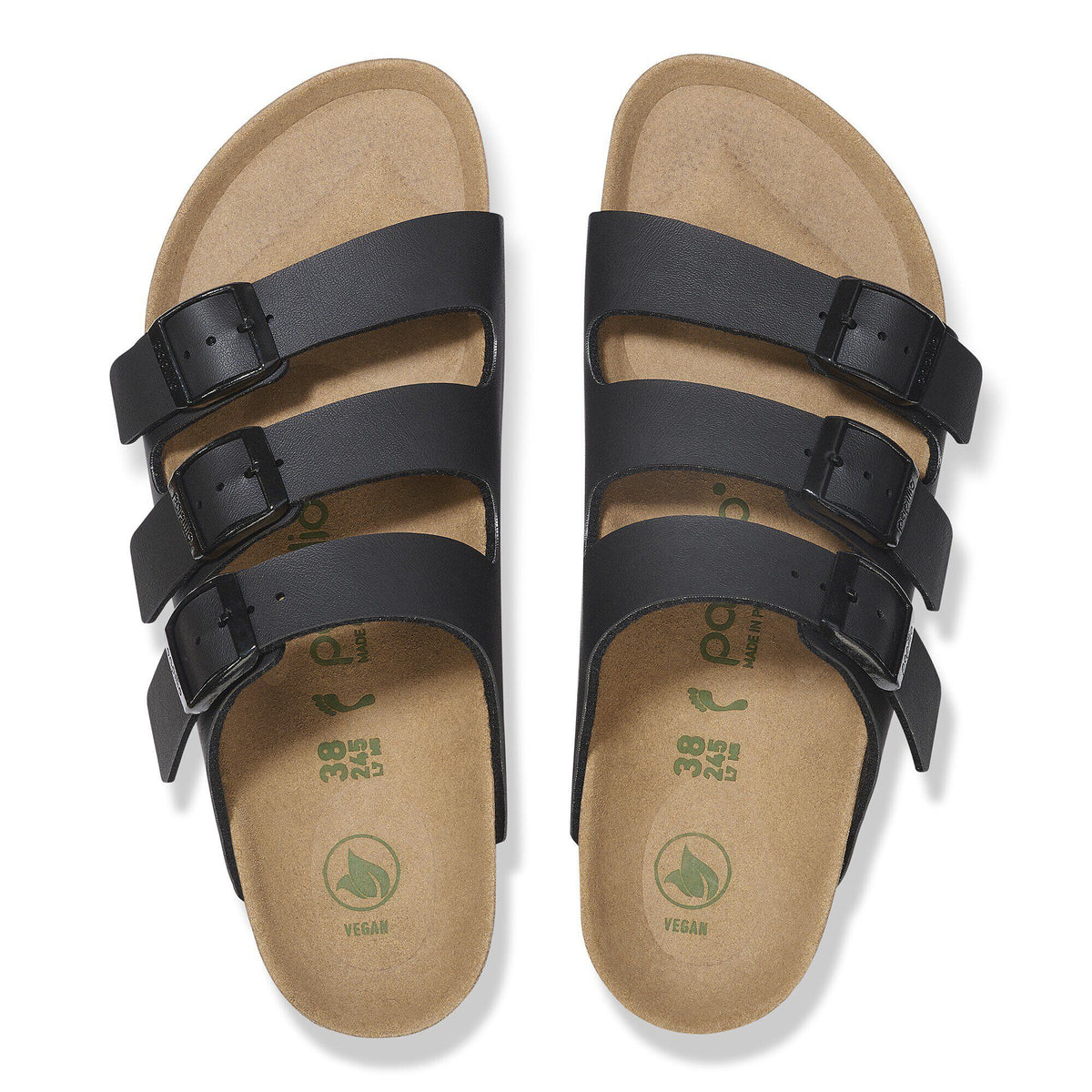 Florida Vegan Flex Platform Birko-Flor in Color Black | Birkenstock