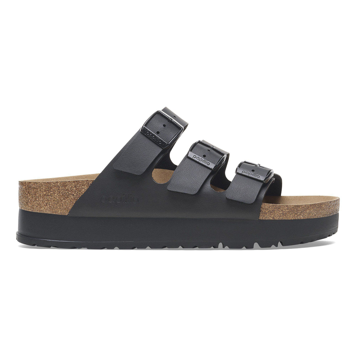 Florida Vegan Flex Platform Birko-Flor in Color Black | Birkenstock
