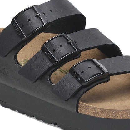 Florida Vegan Flex Platform Birko-Flor in Color Black | Birkenstock
