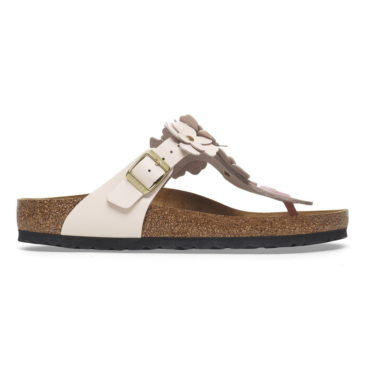 Gizeh Flowers Leather in Color Light Rose | Birkenstock