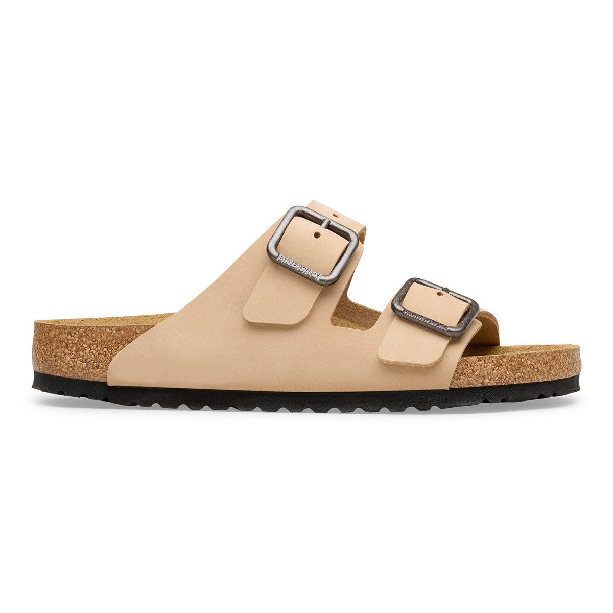 Arizona Wire Buckle Nubuck Leather in Color Sandcastle | Birkenstock