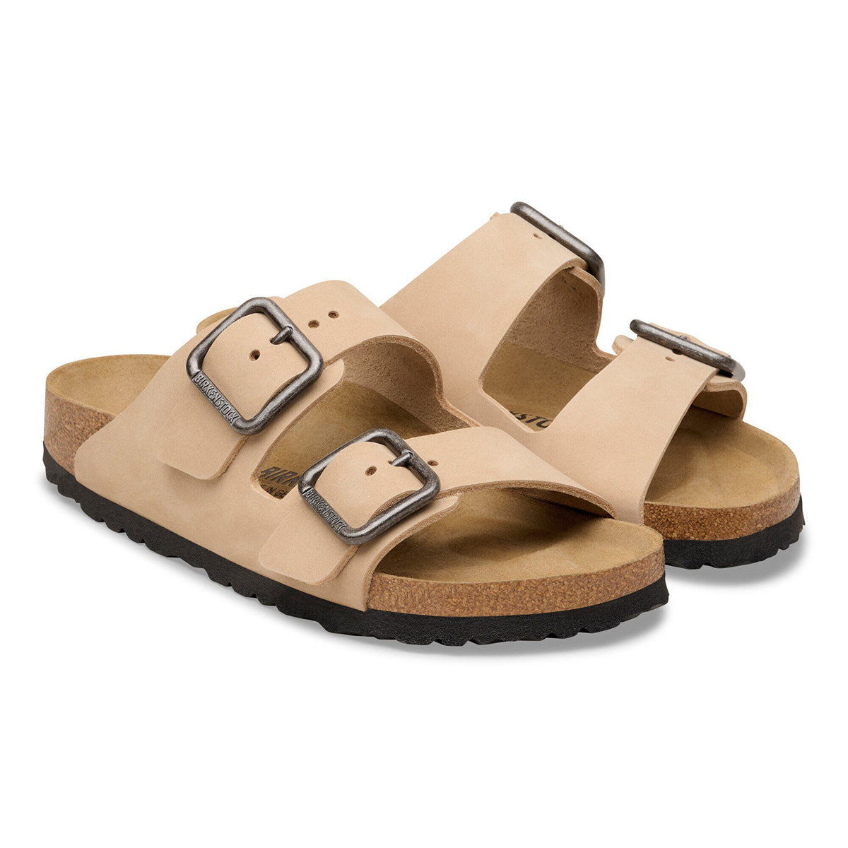 Arizona Wire Buckle Nubuck Leather in Color Sandcastle | Birkenstock