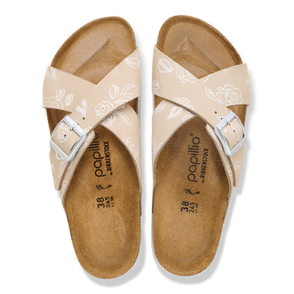 Siena Flex Platform Nubuck Leather in Color Oyster Flower | Birkenstock