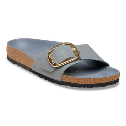 Madrid Big Buckle Oiled Leather in Color Basalt Gray | Birkenstock