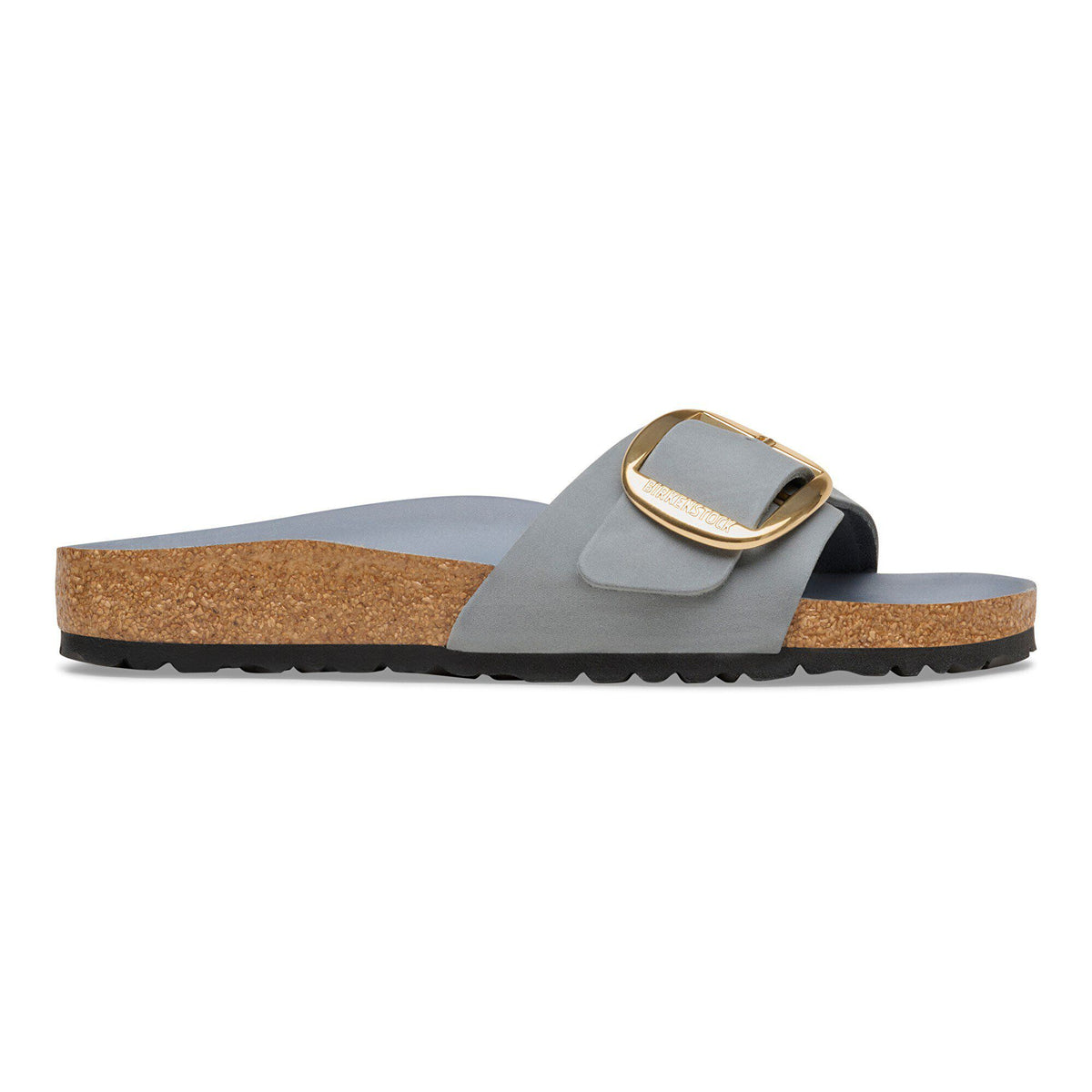 Madrid Big Buckle Oiled Leather in Color Basalt Gray | Birkenstock