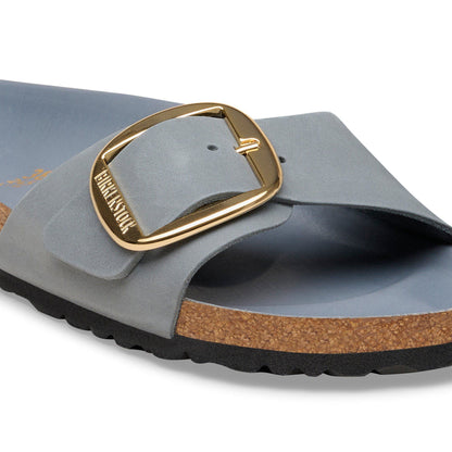 Madrid Big Buckle Oiled Leather in Color Basalt Gray | Birkenstock