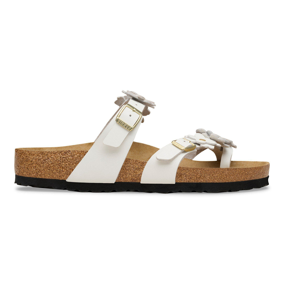Mayari Flowers Leather in Color White | Birkenstock