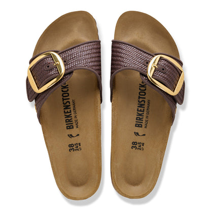 Madrid Big Buckle Raffia Textile in Color Raffia Carafe | Birkenstock