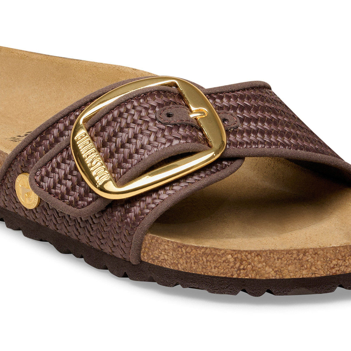 Madrid Big Buckle Raffia Textile in Color Raffia Carafe | Birkenstock