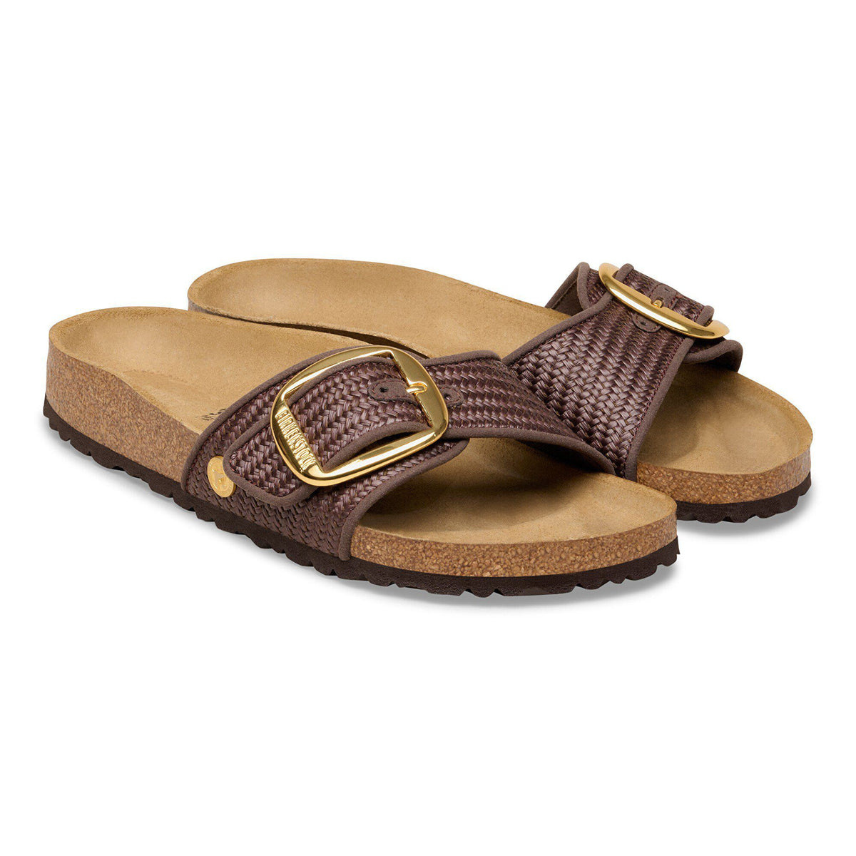 Madrid Big Buckle Raffia Textile in Color Raffia Carafe | Birkenstock