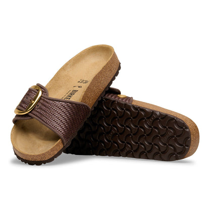 Madrid Big Buckle Raffia Textile in Color Raffia Carafe | Birkenstock