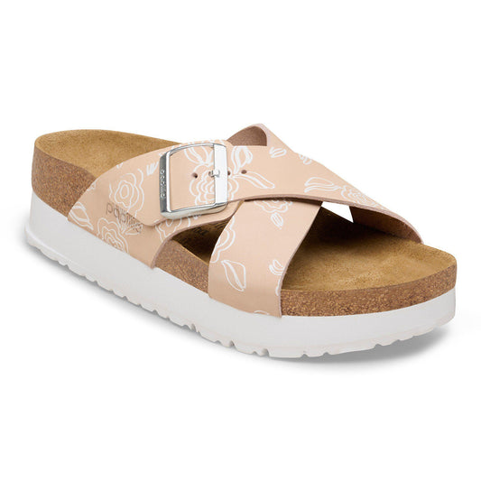 Siena Flex Platform Nubuck Leather in Color Light Rose Flower | Birkenstock