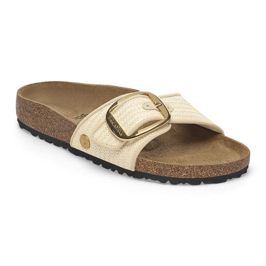 Madrid Big Buckle Raffia Textile in Color Raffia Naturale | Birkenstock