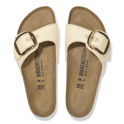 Madrid Big Buckle Raffia Textile in Color Raffia Naturale | Birkenstock