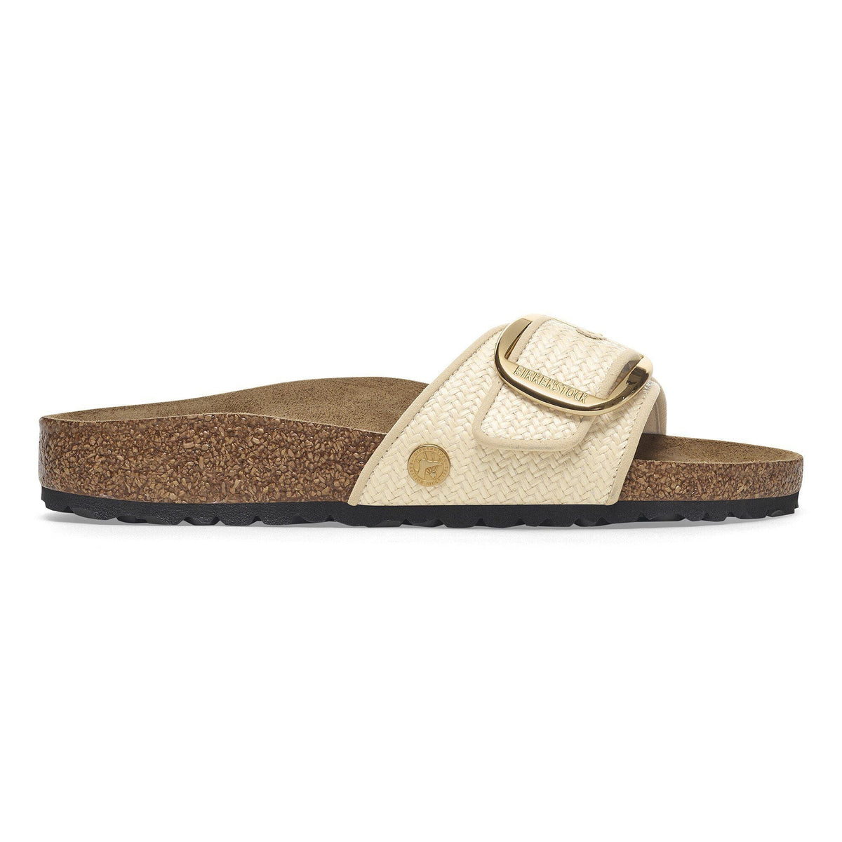 Madrid Big Buckle Raffia Textile in Color Raffia Naturale | Birkenstock