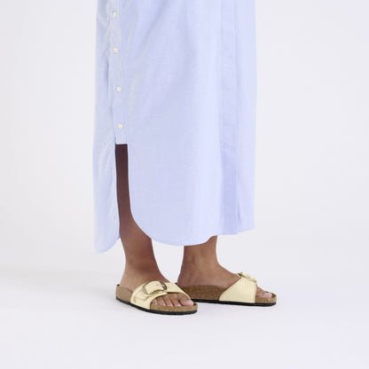 Madrid Big Buckle Raffia Textile in Color Raffia Naturale | Birkenstock