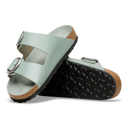 Arizona Big Buckle Natural Leather Patent in Color High-Shine Pure Sage | Birkenstock