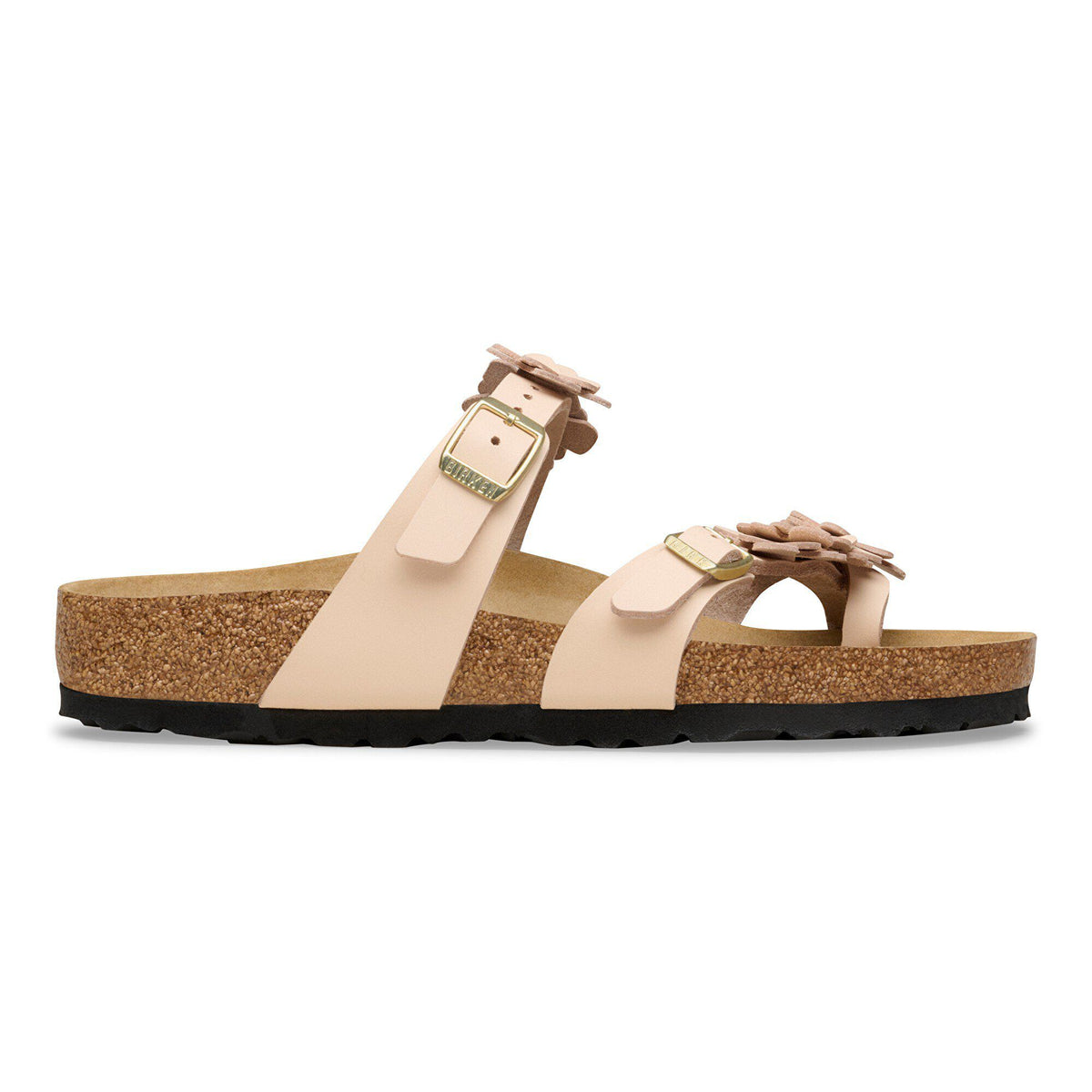 Mayari Flowers Leather in Color Light Rose | Birkenstock
