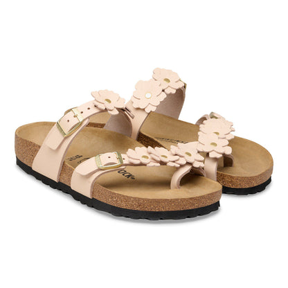 Mayari Flowers Leather in Color Light Rose | Birkenstock